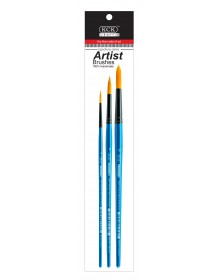 KCK PREMIUM NYLON SHORT HANDLE ARTIST BRUSH - BR SH04